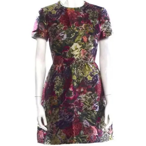 Valentino Garavani Valentino Silk Floral Print A-Line Mini Dress, M/US8