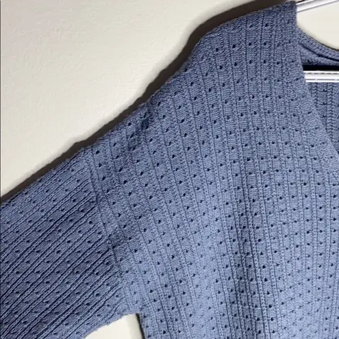 Ryllace Merino blend V neck open knit sweater size 1X