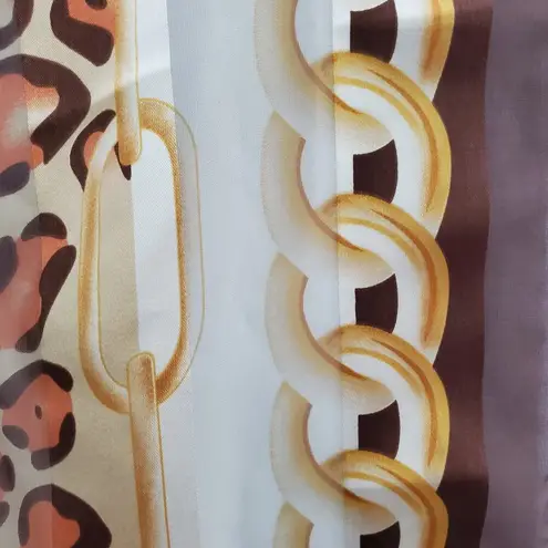 Large Cheetah Chain Print Scarf