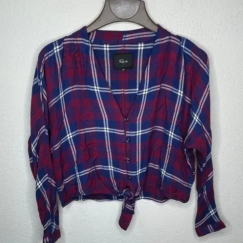 Rails  Plaid Crop Shirt