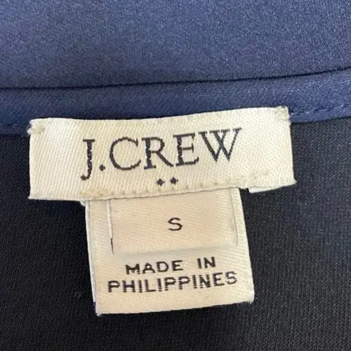 J.Crew Blue Silky Satin Sleeveless Cami Camisole Midi Maxi Slip Tank Dress Sz S