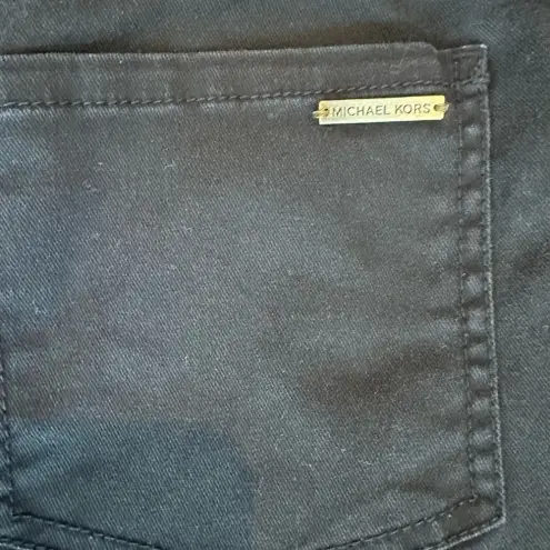Michael Kors  black denim straight‎ leg jeans size 4 mid rise