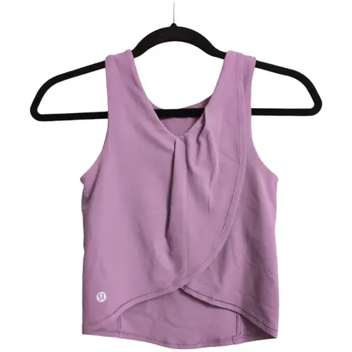 Lululemon  Nulu Twist-Back Yoga Tank Top Lilac Yoga Athletic Workout Size 2