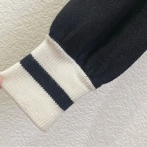 Twelve By Twelve Los Angeles Black & White Long Cardigan Sweater Size L