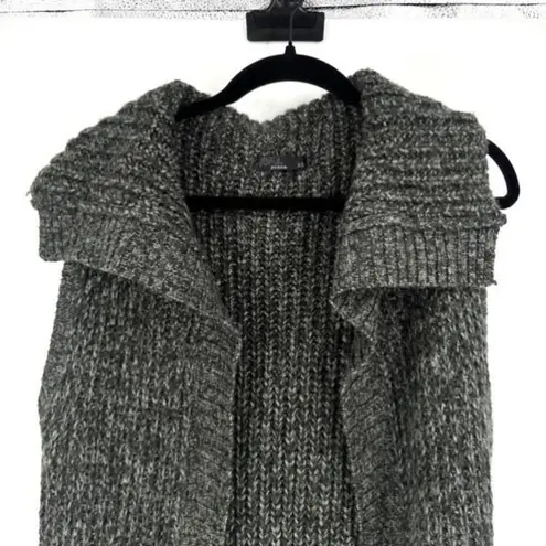 prAna Thalia Cardigan Sweater Vest Cargo Gray Marled Wool Duster Long Knit XS