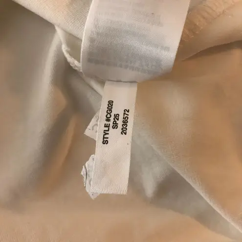 J.Crew  Womens Cap-Sleeve Stretch Cotton-Blend Squareneck Tank Top White M