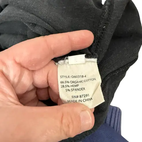 Johnny Was Calme Women’s Hemp Blend Relaxed Pant in Charcoal Size L