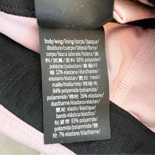 PINK Victorias Secret Bra Ultimate Racerback Sports Bra Unlined Zip Up Size S Black