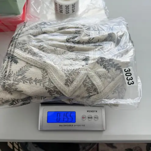 Coldwater Creek Womens Blazer Size M Cream Botanical Embroidered Cottage Fairy