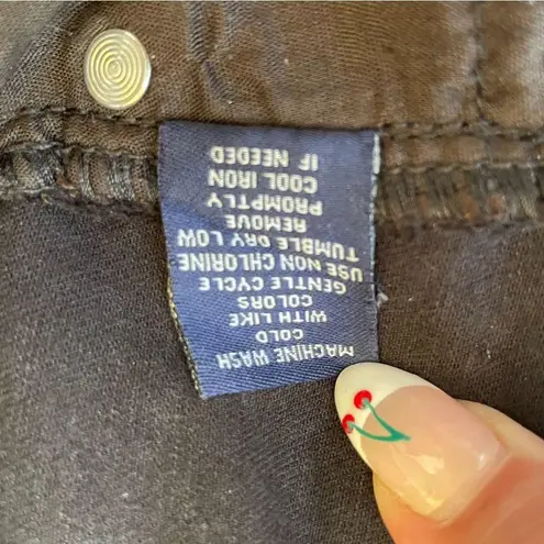 Angel Kiss Black Distressed Jean Shorts with Button Style Fly