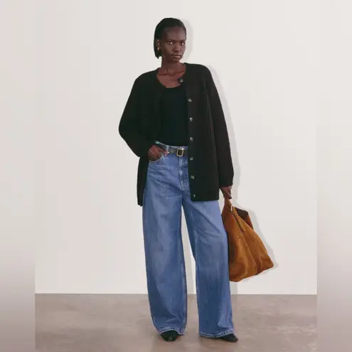 Everlane THE FISHERMAN CARDIGAN IN CLOUD size XS