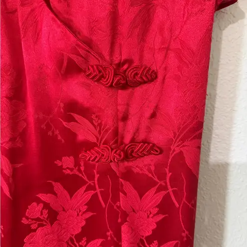 All that jazz Vintage Red Jacquard Dress | Made in USA