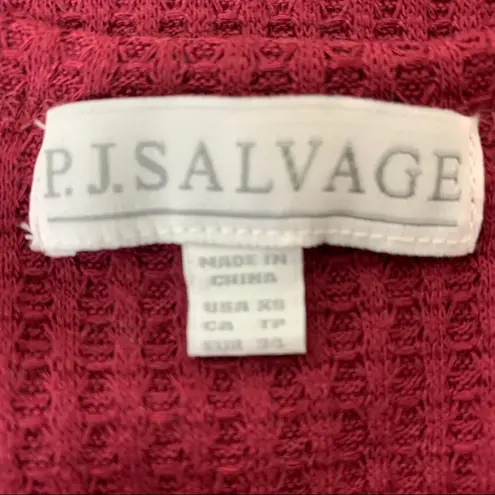 P.J. Salvage  merlot sleeveless thermal waffle tank