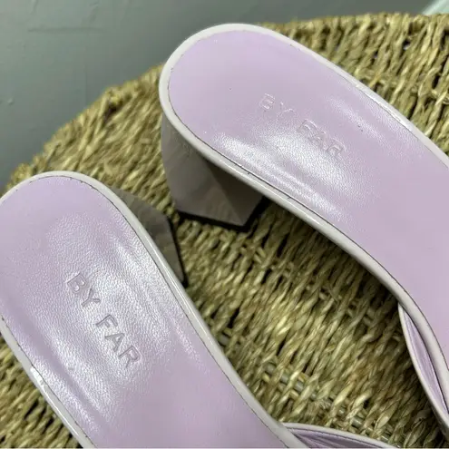 BY FAR Purple Lilac Romy Slip On Mule Sandals Size 7