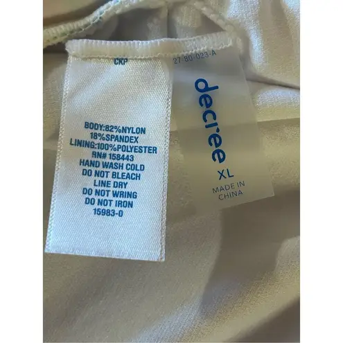 Decree Womens Pastel Oasis Monokini One Piece Swimsuit Size XL nwt (8068)