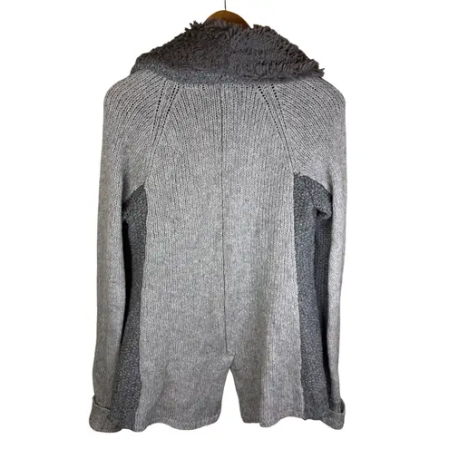 Anthro SLEEPING ON SNOW Gray Wool Yak Penny Lane L/S Cardigan Sweater Size Small