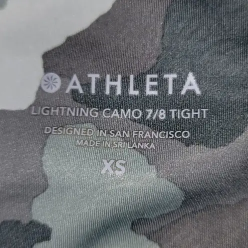 Athleta  Womens Lightning Camo 7/8 Tight Leggings XS‎ - Image 3