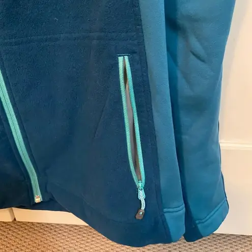 Mammut Swiss women’s fleece lined sweater / jacket. Teal. Size L Blue Size L