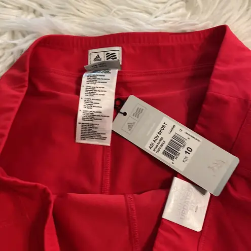Adidas  Bold Red Skirt/Skorts size 10 brand new length 18” waist 32”