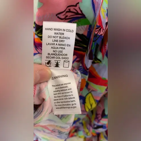 Love j Women’s Small Sundress Multicolor Leaf Print Fit & Flare Spaghetti Strap