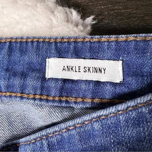 William Rast Ankle Skinny Raw Hem Grommet Jeans