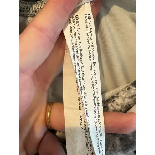 Balance Collection Marble Print Biker Shorts Small Women’s High Rise Activewear