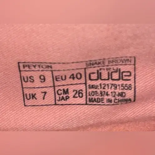 Hey Dude Women Peyton Brown Metallic Snake Print Slip On Booties Comfort Casual