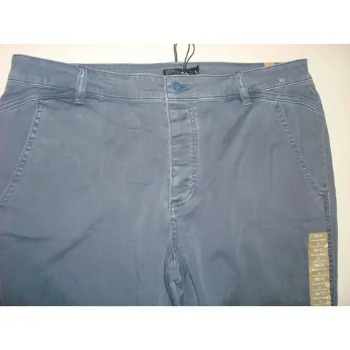 prAna New NWT Womens Pants Janessa Nickel 14 Regular Pockets Blue Gray 32 Crop