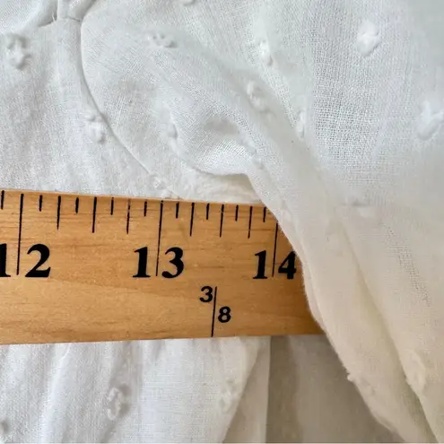 For Love & Lemons  White Embroidered Yellow Daisy Mini Dress Womens S Eyelet