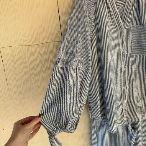 Aerie Daybreak Button Down and Trouser Set