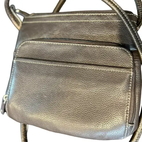 Tignanello Women's Brown Leather Crossbody Bag