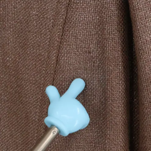 Ellen Tracy Brown Linen Blend Blazer Jacket Womens Career Business Size 24