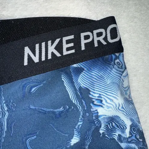 Nike  Pro Dri Fit Spandex in Blue Marble Large