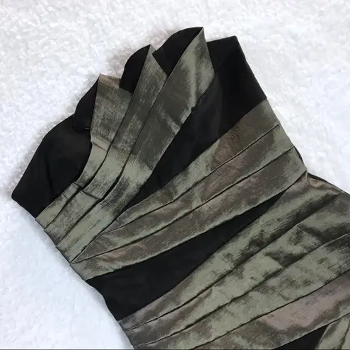 Jessica McClintock 90s Iridescent Formal Vintage Short Dress Holiday Christmas