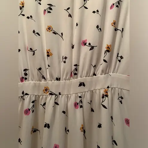 Madewell  Daylily Pintuck Dress in Sweet Blossoms, Matilda White Wash. Size 0