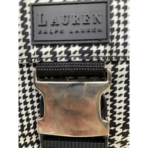 Lauren Ralph Lauren Women's Houndstooth Shoulder Bag Hand Bag SKU 6136 Black