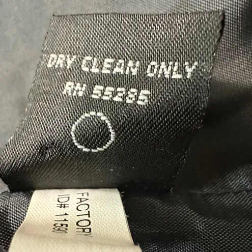 EXPRESS  Women Tailored 3/4 Button Blazer Jacket Gray Stretch Lined Office Chic