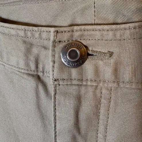 Duluth Trading Co. Khaki Cotton Blend Casual Pants Size 8x29 Tan