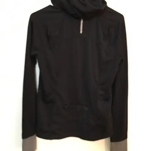 Reebok  Reflective spandex thumbhole Hoodie
