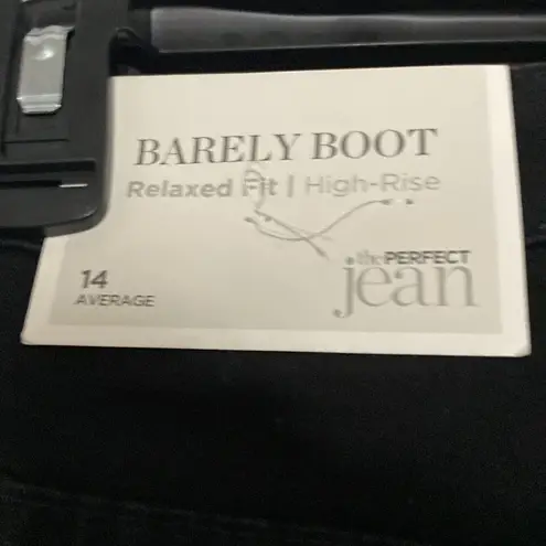 Christopher & Banks NWT Wo SIZE 14 AVG Black Jeans SILVER-THREADS BEAD DESIGN