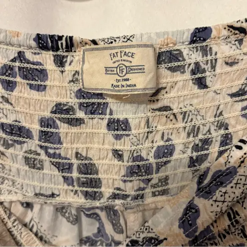 FatFace Women’s Tapered Floral Patterned Pants 34” Waist Blue Size 30