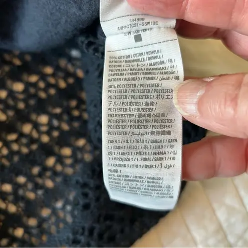 Abercrombie & Fitch  Navy Crochet Back Sweatshirt. Size XS. thumbnail 13