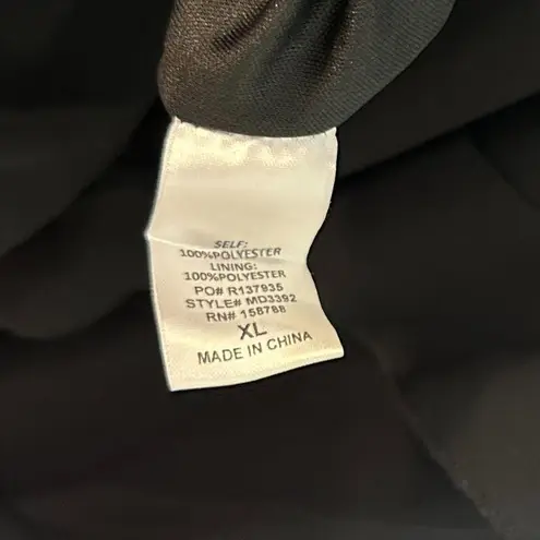 Petal and Pup Ciao Ruffle Chiffon Gown in Black Size X-Large