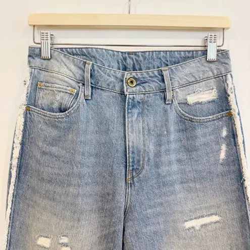 G-Star Raw Denim Distressed Jeans Blue Size 28