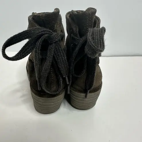 Fly London Suede Yama Booties in Diesel Size 8