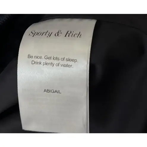 Sporty & Rich Abigail Wool Pleated Skirt Navy Size XL Old Money Prep Academia Blue