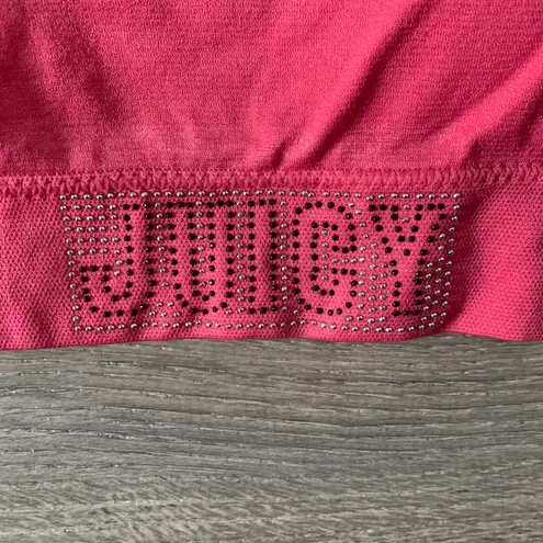 Juicy Couture NWT  Logo 2 Piece Hot Pink & Black Sports Bra Set