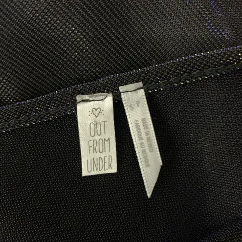 Urban Outfitters  Out From Under Women’s Slip On Dress Small Sheer Black Blue