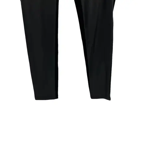 J. McLaughlin Black Faux Leather Front Ponte Leggings Black Size Medium