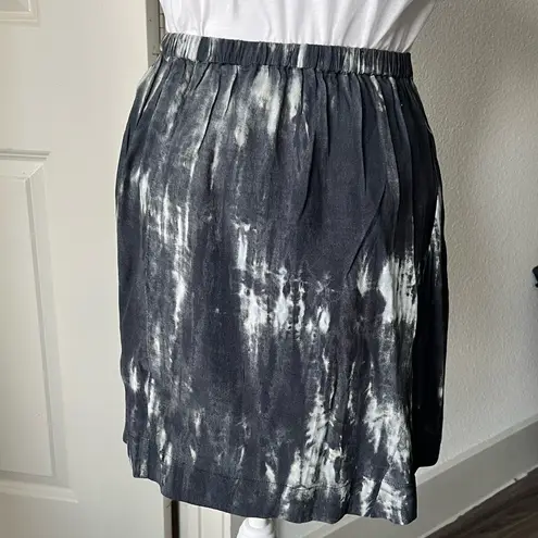 The Kooples White and Green Knee-Length A-Line Skirt